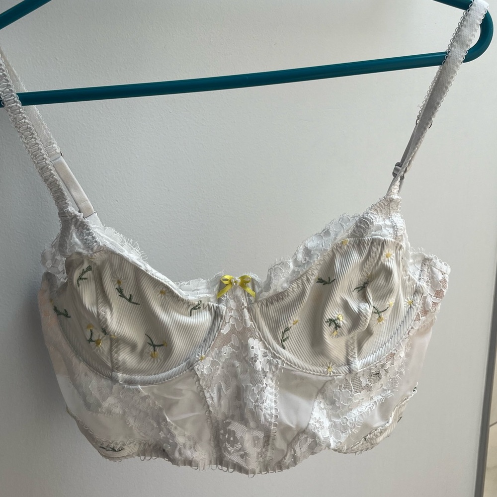 For Love And Lemons White Corset Top Lace